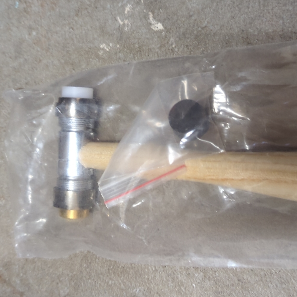 10.5" Brass, Nylon, Rubber, PVC Hammer |with Wooden handle